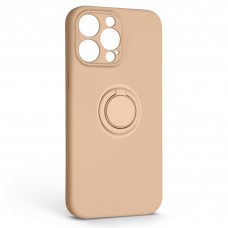Чехол накладка ArmorStandart TPU Icon Ring для Apple iPhone 14 Pro Max Pink Sand (ARM68721)