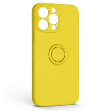 Чехол накладка ArmorStandart TPU Icon Ring для Apple iPhone 14 Pro Max Yellow (ARM68722)