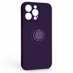 Чехол накладка ArmorStandart TPU Icon Ring для Apple iPhone 14 Pro Max Dark Purple (ARM68723)