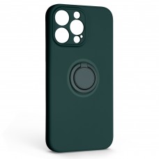 Чехол накладка ArmorStandart TPU Icon Ring для Apple iPhone 14 Pro Max Dark Green (ARM68724)
