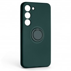Чехол накладка ArmorStandart TPU Icon Ring для Samsung S23 Dark Green (ARM68787)