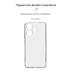 Чехол накладка ArmorStandart TPU Air Series для Infinix Hot 30 (X6831) Camera cover Transparent (ARM69004)