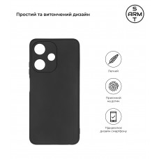 Чехол накладка TPU Armorstandart Matte Slim Fit для Infinix Hot 30i (X669) / Hot 30i NFC (X669D) Camera cover Black (ARM69010)