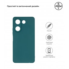 Чехол накладка TPU Armorstandart Matte Slim Fit для Tecno Camon 20 Pro 4G Camera cover Dark Green (ARM69074)