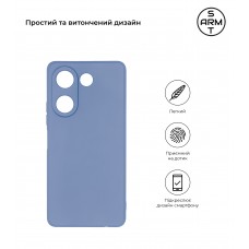 Чехол накладка TPU Armorstandart Matte Slim Fit для Tecno Camon 20 Pro 4G Camera cover Light Blue (ARM69075)