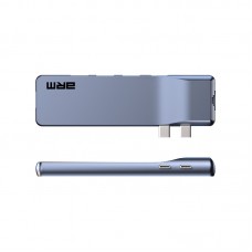 USB HUB ArmorStandart For MacBook M-Series Type-C-HDMI-RJ45-USB-SD 3USB Gray (ARM69367)