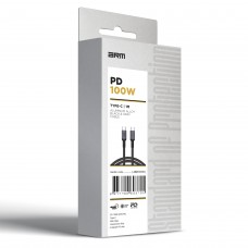 Кабель ArmorStandart Type-C-Type-C PD 100W 5A Aluminum Alloy 1m Black/Gray (ARM69370)