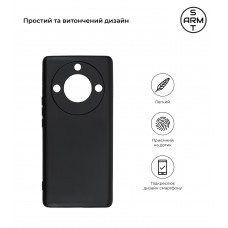 Чехол накладка TPU Armorstandart Matte Slim Fit для Huawei Honor X40 Camera cover Black (ARM69395)