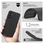 Чехол накладка TPU Armorstandart Matte Slim Fit для Samsung A25 5G (A256) Camera cover Black (ARM69621)