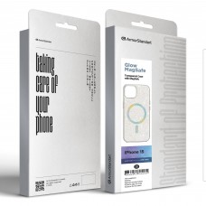 Чехол накладка ArmorStandart TPU Glow Magsafe для Apple iPhone 15 Transparent (ARM69898)