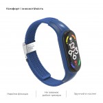 Ремешок Nylon ArmorStandart Braided Solo Loop для Xiaomi Mi Band 7/6/5/4 Blue (ARM69903)