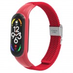Ремешок Nylon ArmorStandart Braided Solo Loop для Xiaomi Mi Band 7/6/5/4 Red (ARM69907)