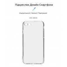Чехол накладка ArmorStandart TPU Air Series для Apple iPhone SE 2022/2020/8/7 Cam cov Transparent (ARM70010)