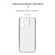 Чехол накладка ArmorStandart TPU Air Series для Tecno POVA NEO 3 (LH6n) Camera cover Transparent (ARM70380)