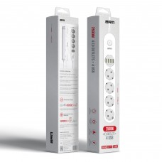 Сетевой фильтр ArmorStandart A-PS44 4 розеток 4USB 17W 10A 2.5KW 2m White (ARM70436)