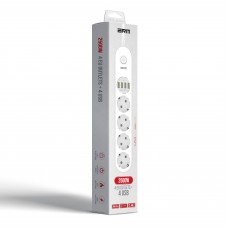 Сетевой фильтр ArmorStandart A-PS44 4 розеток 4USB 17W 10A 2.5KW 2m White (ARM70436)