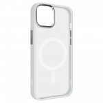 Чехол накладка Armorstandart TPU Unit MagSafe для Apple iPhone 12/12 Pro Matte Clear Silver (ARM70444)