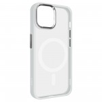 Чехол накладка Armorstandart TPU Unit MagSafe для Apple iPhone 13 Matte Clear Silver (ARM70445)