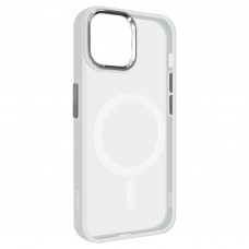 Чехол накладка Armorstandart TPU Unit MagSafe для Apple iPhone 13 Matte Clear Silver (ARM70445)