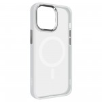 Чехол накладка Armorstandart TPU Unit MagSafe для Apple iPhone 13 Pro Max Matte Clear Silver (ARM70461)