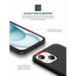Чехол накладка ArmorStandart TPU ICON2 для Apple iPhone 15 Black (ARM70504)