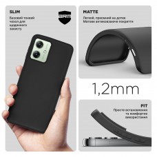 Чехол накладка TPU Armorstandart Matte Slim Fit для Motorola G54 Power Black (ARM70542)