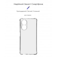 Чехол накладка ArmorStandart TPU Air Force для Oppo A58 4G Camera cover Transparent (ARM70735)
