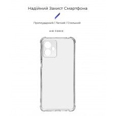 Чехол накладка ArmorStandart TPU Air Force для Motorola G14 Camera cover Transparent (ARM70746)