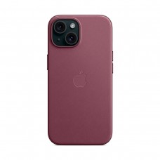 Чехол накладка SK PU MagSafe Original для Apple iPhone 15 Plus (OEM) - Mulberry (ARM71979)