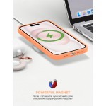 Чехол накладка ArmorStandart TPU ICON2 MagSafe для Apple iPhone 15 Plus Orange Sorbet (ARM72740)