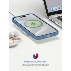 Чехол накладка ArmorStandart TPU ICON2 MagSafe для Apple iPhone 15 Pro Max Winter Blue (ARM72755)
