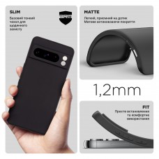 Чехол накладка TPU Armorstandart Matte Slim Fit для Google Pixel 8 Pro Camera cover Black (ARM72967)