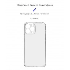 Чехол накладка ArmorStandart TPU Air Force для Apple iPhone 13 Pro Max Camera cover Transparent (ARM73238)