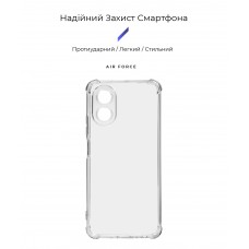 Чехол накладка ArmorStandart TPU Air Force для Oppo A18 4G / A38 4G Camera cover Transparent (ARM73564)