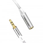 Удлинитель Audio Aux 3.5мм-3.5мм Vention 1.5m Silver (BHEIG)