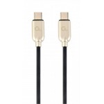 Кабель Cablexpert Type-C-Type-C 2m Black/Gold (CC-USB2PD60-CMCM-2M)