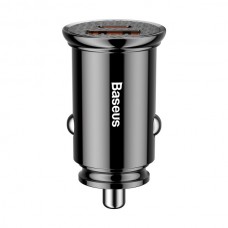 АЗУ Baseus Circular Plastic A+C 1USB 1Type-C 30W 5A PPS (PD3.0, QC4.0+, SCP, AFC)  Black (CCALL-YS01)