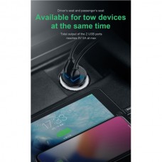 АЗУ Baseus Circular Plastic A+C 1USB 1Type-C 30W 5A PPS (PD3.0, QC4.0+, SCP, AFC)  Black (CCALL-YS01)