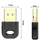 Адаптер USB Bluetooth Vention 5.0 RTL8761B Black (CDDBG)