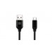 Кабель REAL-EL Premium Fabric USB-Type-C 2m 3A Black (EL123500047)