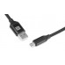 Кабель REAL-EL Premium Fabric USB-microUSB 2.4A 2m Black (EL123500048)