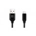 Кабель REAL-EL Premium Fabric USB-microUSB 2.4A 2m Black (EL123500048)