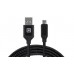 Кабель REAL-EL Premium Fabric USB-microUSB 2.4A 2m Black (EL123500048)
