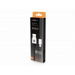 Кабель REAL-EL Premium Leather USB-Type-C 1m 3A Black (EL123500049)