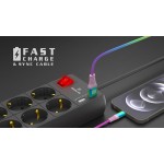 Кабель REAL-EL Rainbow USB-Lightning 1m 2.4A (EL123500051)