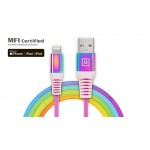 Кабель REAL-EL Rainbow USB-Lightning 1m 2.4A (EL123500051)