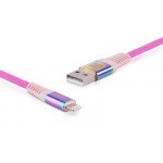 Кабель REAL-EL Rainbow USB-Lightning 1m 2.4A (EL123500051)
