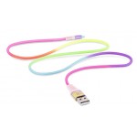 Кабель REAL-EL Rainbow USB-Lightning 1m 2.4A (EL123500051)