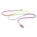 Кабель REAL-EL Rainbow USB-Lightning 1m 2.4A (EL123500051)