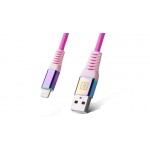 Кабель REAL-EL Rainbow USB-Lightning 1m 2.4A (EL123500051)